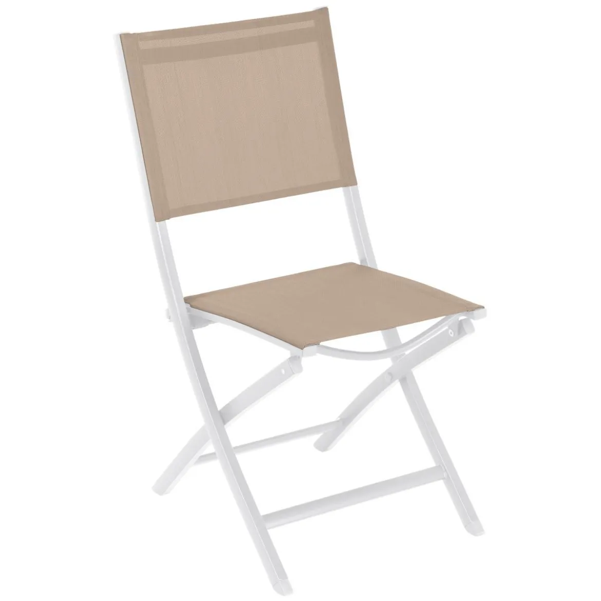 CHAISE ESSENTIA PLIANTE LIN BLANC