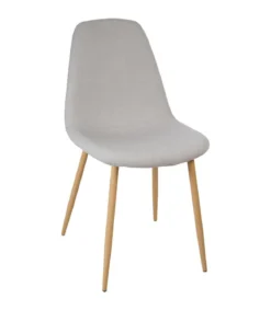 CHAISE IMITATION HETRE ROKA GRIS CLAIR