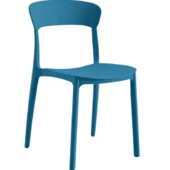 CHAISE JANICE BLEU CANARD 50.5X41X80CM