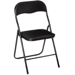 CHAISE PLIANTE BASIC NOIR