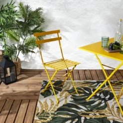 CHAISE PLIANTE CAMARGUE JAUNE SOLEIL