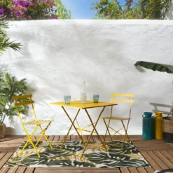 CHAISE PLIANTE CAMARGUE JAUNE SOLEIL