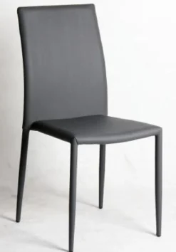 CHAISE PU FLAVIO GRIS
