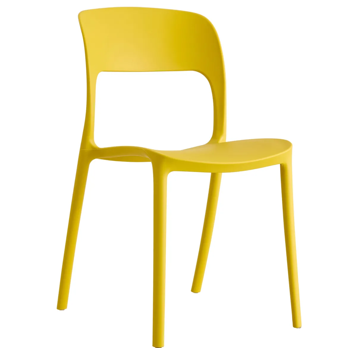 CHAISE SCANDI JAUNE MOUTARDE