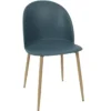 CHAISE SCANDINAVE BERGEN BLEU CANARD