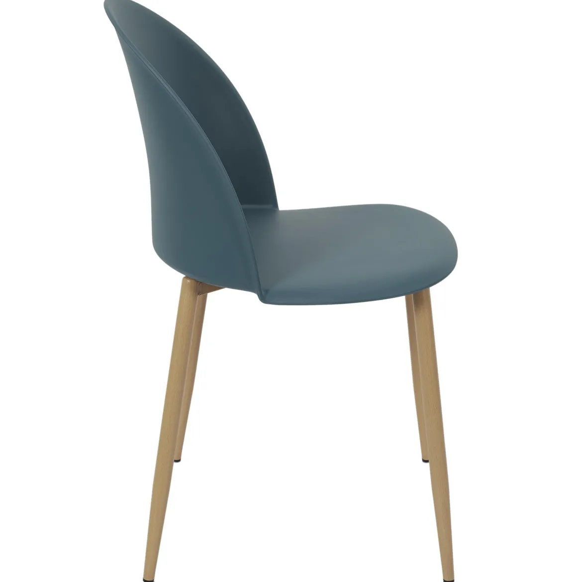 CHAISE SCANDINAVE BERGEN BLEU CANARD