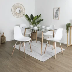 CHAISE SCANDINAVE PHENIX BLANC