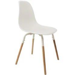 CHAISE SCANDINAVE PHENIX BLANC