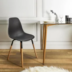 CHAISE SCANDINAVE PHENIX NOIR
