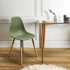 CHAISE SCANDINAVE PHENIX VERT