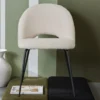 CHAISE TEDDY 51X54X81CM CREME MATCHA MOKA