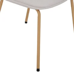 CHAISE TISSU NEORA IVOIRE