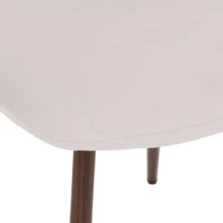 CHAISE VELOURS IMITATION NOYER ROKA IVOIRE