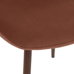 CHAISE VELOURS IMITATION NOYER ROKA TERRACOTTA