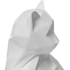 CHAT RESINE ORIGAMI DELIA H.20CM