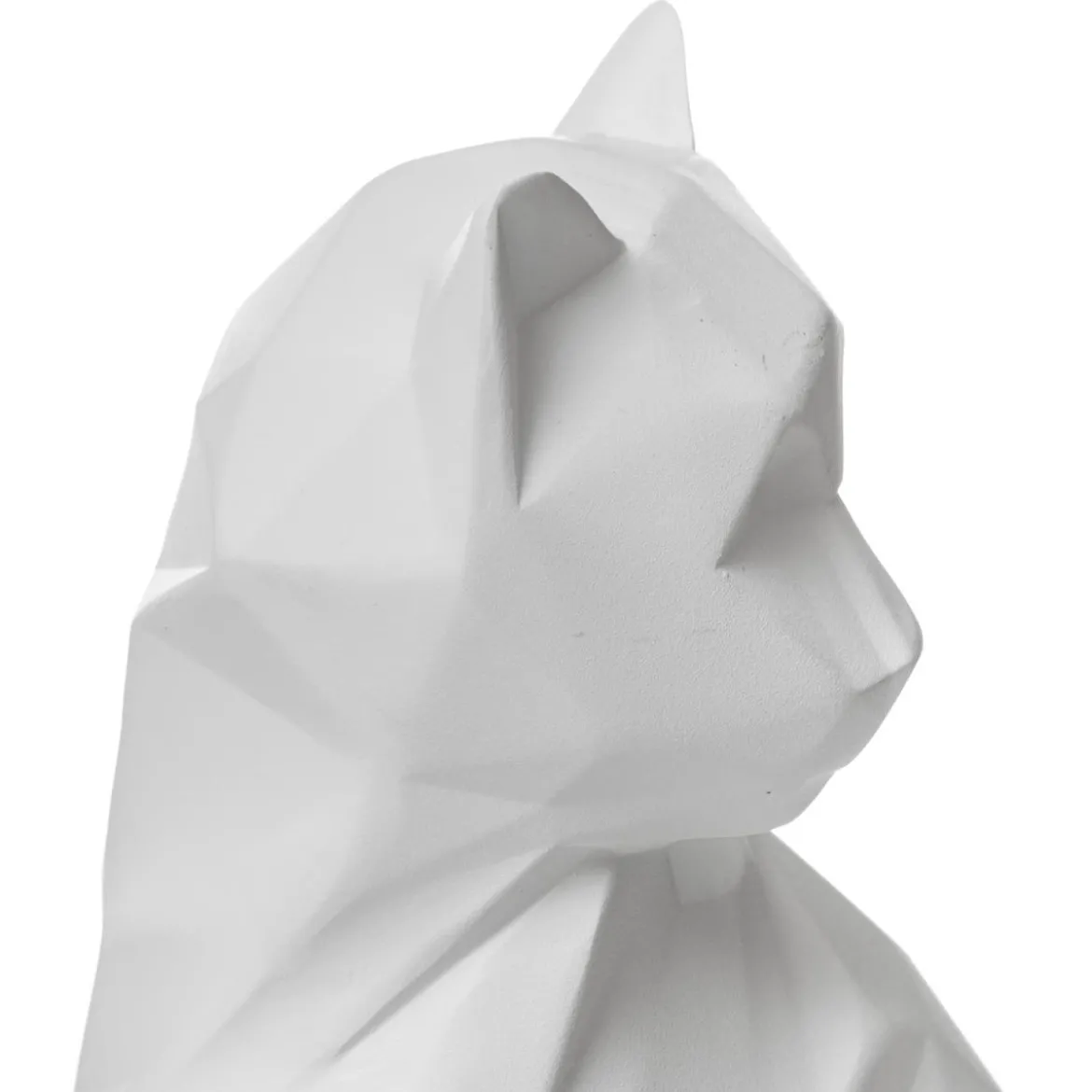 CHAT RESINE ORIGAMI DELIA H.20CM