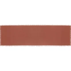CHEMIN DE TABLE MAHA TERRACOTTA 38X140CM