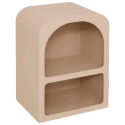CHEVET 2 NICHES SOLEYA BEIGE D.40X30X55CM