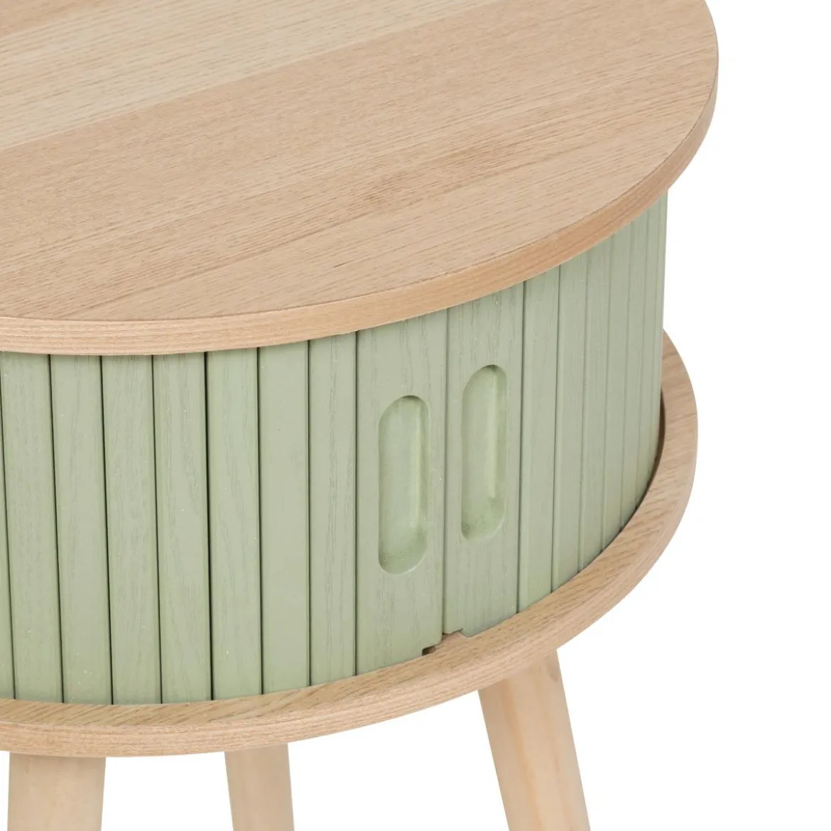 CHEVET 2 PORTES NYSOS VERT DE GRIS