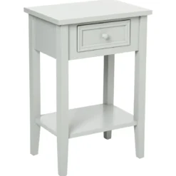 CHEVET 1 TIROIR TAUPE CHARME