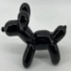 CHIEN CERAMIQUE THEO NOIR H.13.5CM