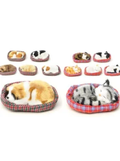 CHIEN CHAT DANS PANIER 10 CM