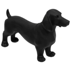 CHIEN RESINE BE VINTAGE NOIR L.40CM