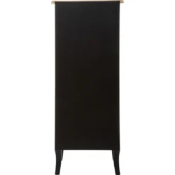 CHIFFONNIER 5 TIROIRS NOIR CHRYSA