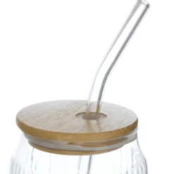 CHOPE BAMBOU AVEC PAILLE VERRE LINE 50CL