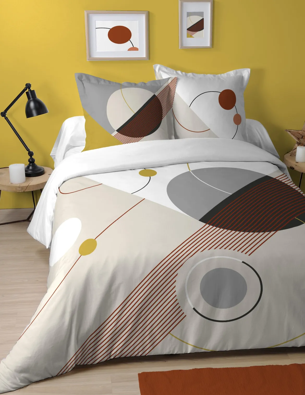 CHROMA HOUSSE COUETTE 240X220CM ET 2 TAIES 63X63CM COTON