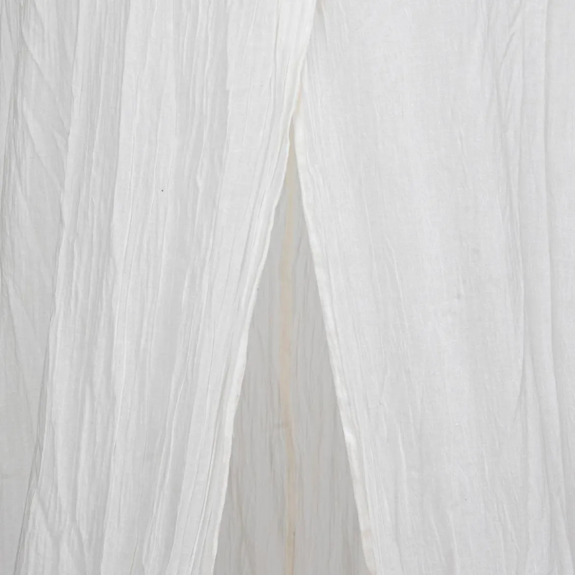 CIEL DE LIT DOUBLE GAZE COTON BLANC
