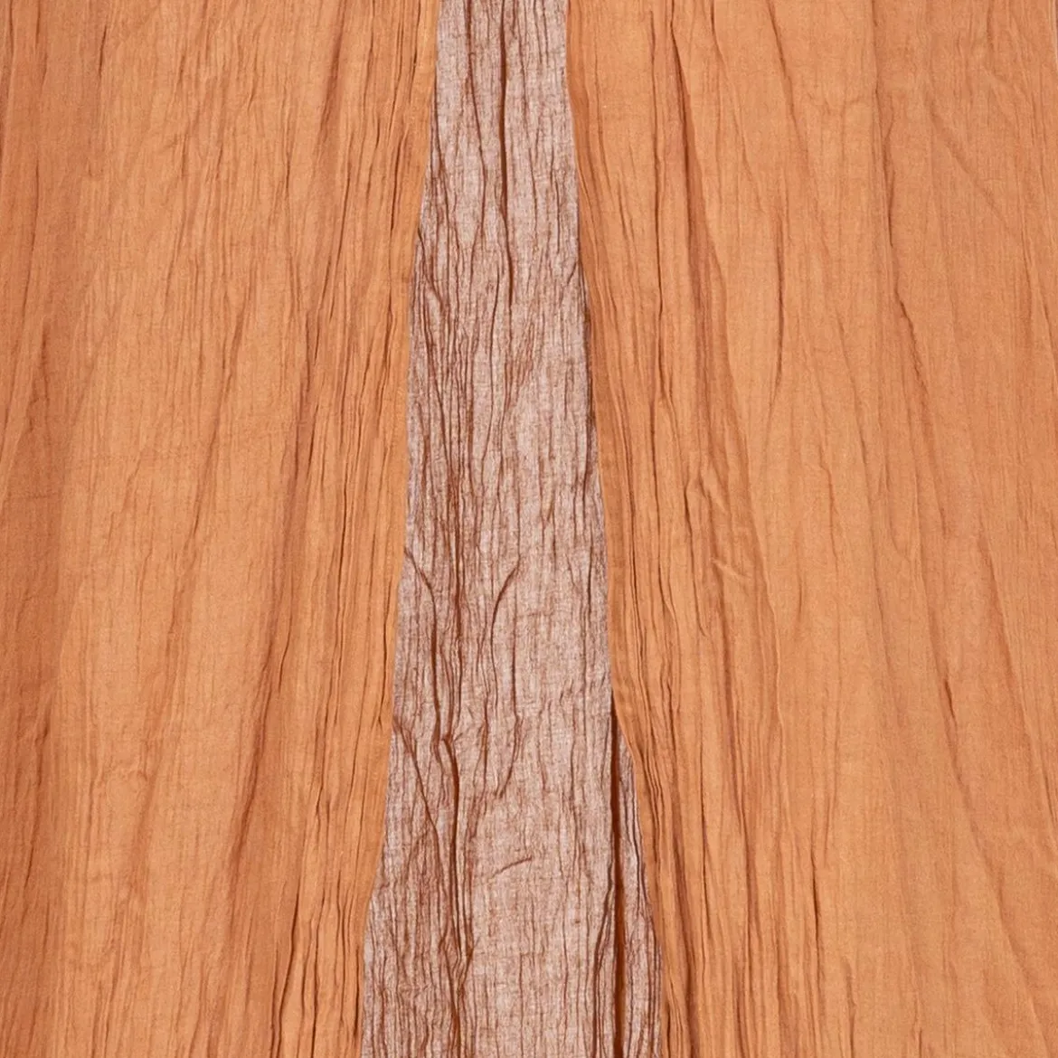 CIEL DE LIT DOUBLE GAZE COTON NOISETTE
