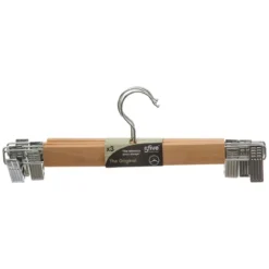 CINTRE BOIS PINCE METAL X3 PIECES