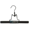 CINTRE BOIS RUBBER PINCE NOIR