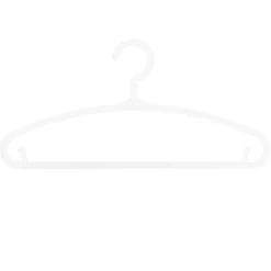 CINTRE PLASTIQUE X 6 PIECES BLANC