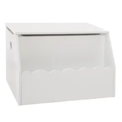 COFFRE A JOUETS BIBLIOTHEQUE BLANC