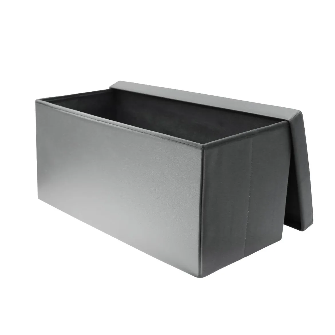 COFFRE BANC PLIABLE PU GRIS