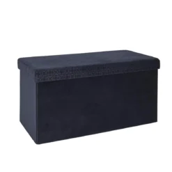 COFFRE BANC PLIABLE RETRO BLEU NUIT