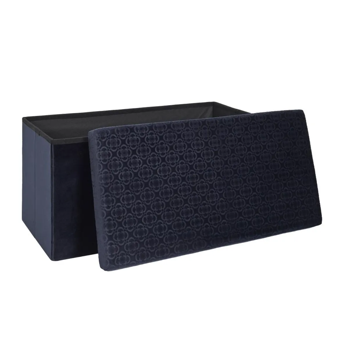 COFFRE BANC PLIABLE RETRO BLEU NUIT