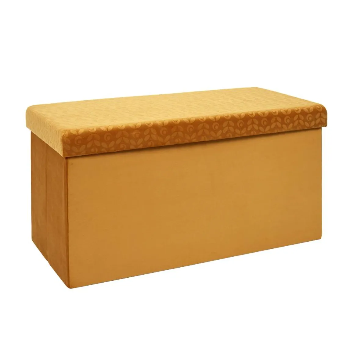 COFFRE BANC PLIABLE RETRO MOUTARDE