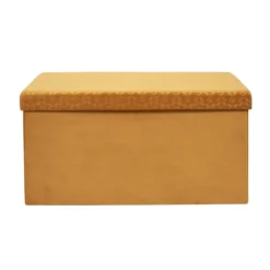 COFFRE BANC PLIABLE RETRO MOUTARDE
