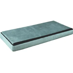 COFFRE BANC PLIABLE VELOURS COTELE GIULIA BLEU