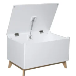 COFFRE BOIS ET BLANC