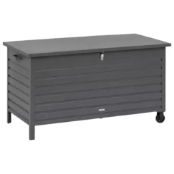 COFFRE MENANGO ALUMINIUM GRAPHITE D.150X73.5X83CM