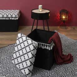 COFFRE POUF PLIABLE AVEC PAMPILLE MIRAGE