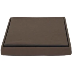 COFFRE POUF PLIABLE MARRON