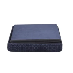 COFFRE POUF PLIABLE RETRO BLEU NUIT