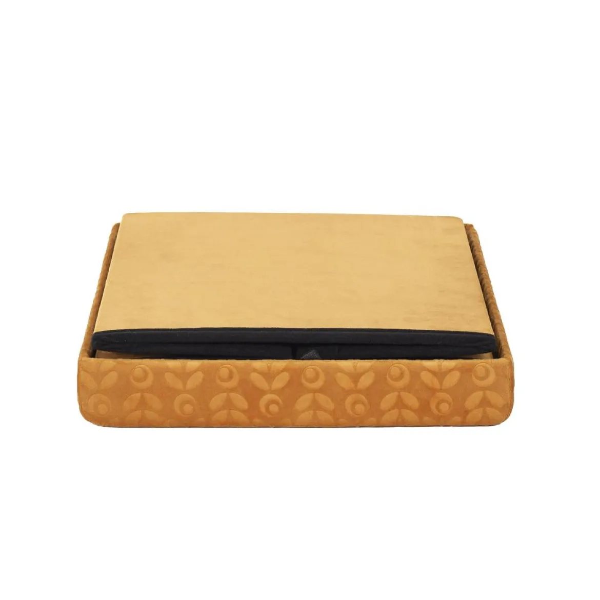 COFFRE POUF PLIABLE RETRO MOUTARDE