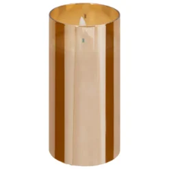 COFFRET 3 BOUGIE LED VERRE SENA AMBRE