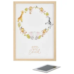 COFFRET CADRE EMPREINTE JUNGLE AVEC TAMPON 31.6X22.6CM